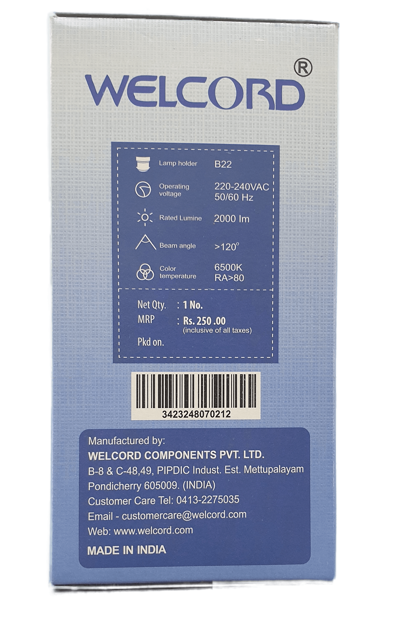 20 Watts LED Bulb(Pack of 2)