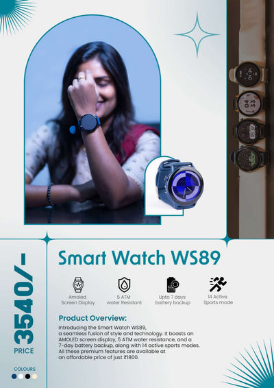 WAKER SMART WATCH- WS 89
